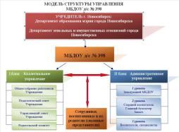 Структура управления МБДОУ д/с № 398
